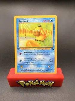 Psyduck NM 53/62 1st Edition Fossil Pokemon TCG Regular - Image 1