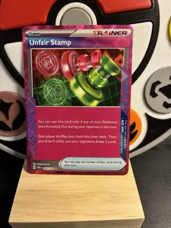 Pokemon TCG Unfair Stamp 165/167 Ace Spec Twilight Masquerade MINT - Image 1