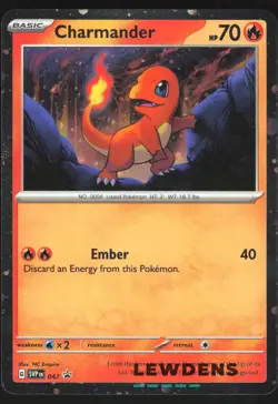 Charmander - SVP 047 - Cosmos Holo Promo - 151 - Black Star Promo - Pokemon LP1 - Image 1