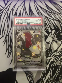 Pokemon Charizard V Secret Rare Full Art Holo 079/073 Champion's Path PSA 10 - Image 1