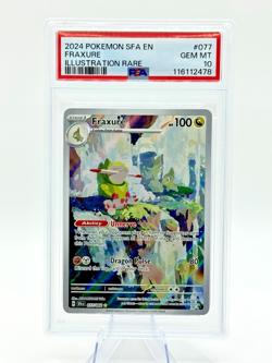 Pokemon English Shrouded Fable Full Art Illustration Rare Fraxure 77 PSA 10 GEM - Image 1