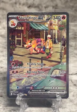 Pokemon Paldea Evolved Skeledirge EX SIR #258. Pack Fresh - Image 1