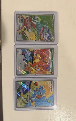 Charmander Bulbasaur Squirtle Pokemon TCG First Partner Illustration Collection - Image 1