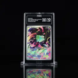 2025 POKEMON MEG EN-MEGA EVOLUTION ILLUSTRATION RARE #133 BULBASAUR TAG 10 - Image 1
