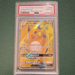 2017 Pokemon Raichu GX SM90 Holo Black Star Promo PSA 10 SPECIAL COLLECTION - Image 1