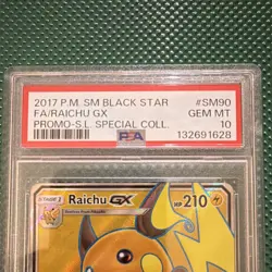 2017 Pokemon Raichu GX SM90 Holo Black Star Promo PSA 10 SPECIAL COLLECTION - Image 2
