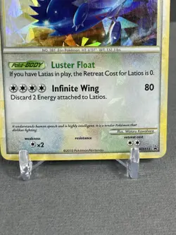 Holo Bleed Latios HGSS11/25 Pokemon TCG HGSS Black Star Promo Cracked Ice NM/LP - Image 2