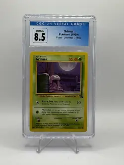 Grimer Pokemon (1999) Fossil - Unlimited - 48/62 CGC 8.5 - Image 1