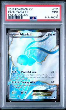 PSA 9 POKEMON 2016 XY FATES COLLIDE #123 FA/ALTARIA EX FATES COLLIDE - Image 3