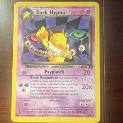 Pokemon Dark Hypno 26/82 Team Rocket Rare Regular English Card - Image 1