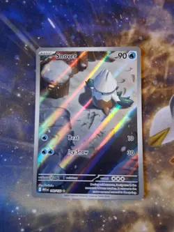 Pokemon TCG Mega Evolution Snover Illustration Card 140/132 - Image 1