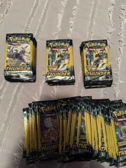 123 Pokemon Sun & Moon Lost Thunder 3 card mini Booster Pack Dollar Tree/General - Image 2