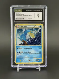 CGC 9 MINT Gyarados 2010 HeartGold & SoulSilver 4/123 Holo Pokemon Card - Image 1