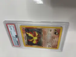 Pokemon TCG Rockets Moltres Holo Rare Card 12/132 Gym Heroes 1st Edition PSA 8 - Image 5
