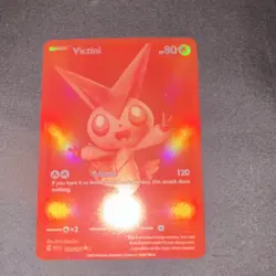 Victini SV: Black Bolt Full Art Holo 80 HP Pokemon TCG Card Beast Basic 2023 - Image 1