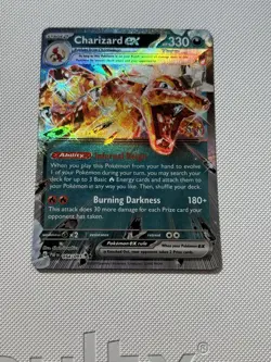Pokemon TCG Charizard EX Obsidian Flames Holo Card 125/197 - Image 1