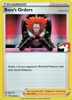 Pokemon Boss's Orders - Holo Prize Pack Series Cards #058/072 NM - Image 1