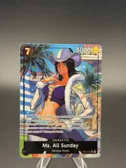 One Piece Ms. All Sunday OP14-084 Character Card Bandai 7 Cost 8000 Power - Image 1