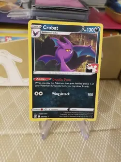 Crobat Pokemon Prize Pack Series 1 Promo Pokemon Card NM/LP Play Stamp - Image 1