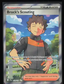 Brock's Scouting Ultra Rare 179/159 Pokemon SV9: Journey Together Pokemon Card - Image 1