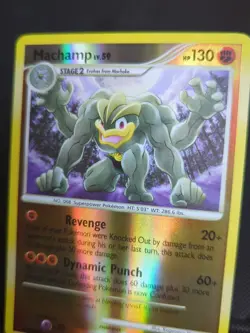 Machamp 31/130 Diamond and Pearl Reverse Holo NM Pokemon Card - Image 2