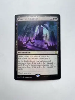 Court of Ambition Commander Legends Rare Enchantment Foil Black English MTG - Image 1