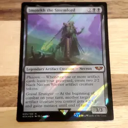 1x Imotekh the Stormlord, Surge Foil, Warhammer 40k, Magic MTG, LP Dent Ding - Image 1