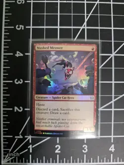 Masked Meower SPM 0082 Foil MTG Spiderman NM/M - Image 1