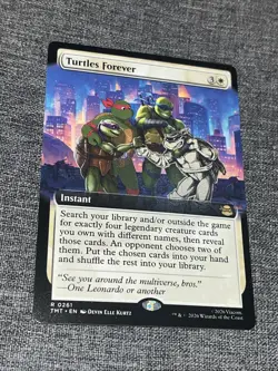 Turtles Forever Extended Art NON Foil Teenage Mutant Ninja Turtles TMT MTG 0261 - Image 1