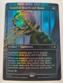 MTG Sword of Hearth and Home, Foil, NM/Unplayed, TMNT Pizza Exclusive - Image 1