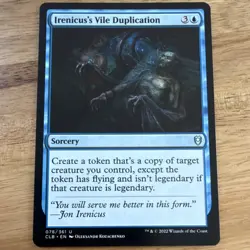 Irenicus's Vile Duplication - Commander Legends Sorcery Uncommon Blue MTG - Image 1
