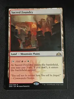 MTG Guilds of Ravnica Sacred Foundry Near Mint Regular 254/259 - Image 1