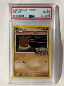 PSA 8 Diglett POKEMON RUMBLE Stamp #11/16 2009 Pokemon Card - Image 1