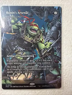 Ronin's Arsenal (Borderless) 0015 - PZA Teenage Mutant Ninja Turtles TMNT MTG NM - Image 1
