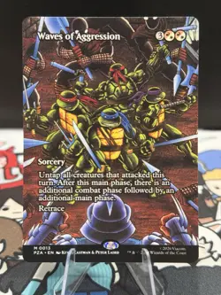 MTG: TMNT - Waves of Aggression (Borderless) Regular M 0013 - Image 1