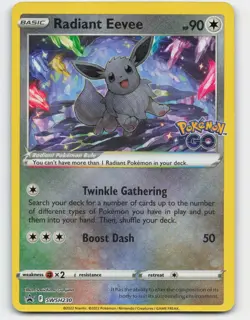 2022 Pokemon, Sword & Shield Promos, #SWSH230 Radiant Eevee, Black Star Promo - Image 1
