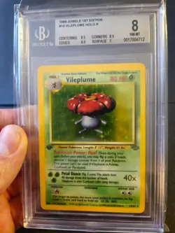 #15 Vileplume 1st Edition Holo Rare BGS 8 NM-MT Pokemon TCG 1999 Base Set - Image 4