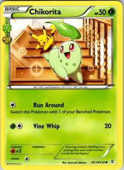 Chikorita RC1/RC32 Generations: Radiant Collection Pokemon LP Normal - Image 1