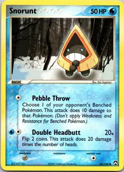 Snorunt 64/108 Power Keepers Pokemon TCG NM - Image 1