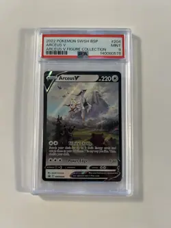 PSA 9 Arceus V SWSH204 Sword & Shield Black Star Promo Pokemon Card - Image 1