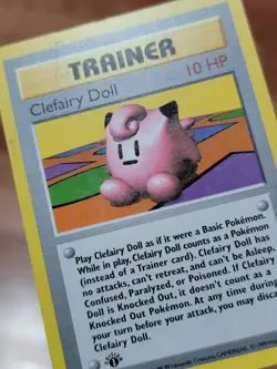 MP Clefairy Doll 70/102 1st Edition Shadowless Rare Base Set Pokemon 1999 WOTC - Image 3