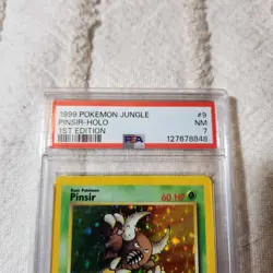 1999 Pokemon Jungle 1st Edition Pinsir - Holo PSA 7 NM #9 - Image 2