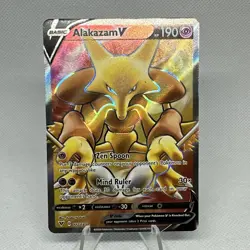Alakazam V 172/185 Ultra Rare Full Art - 2020 Pokemon Vivid Voltage NM - Image 1
