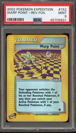 Pokemon Warp Point Expedition Reverse Holo #152 PSA 9 Mint - Image 1
