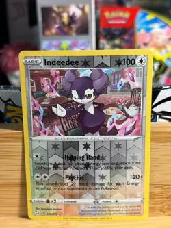 INDEEDEE 056/072 Shining Fates R Reverse Holo Pokemon TCG NM - Image 1