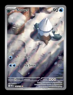 SNOVER 140/132 ILLUSTRATION RARE MEGA EVOLUTION POKEMON HOLO NM/M - Image 1