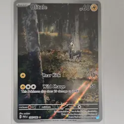 Pokemon Blitzle Illustration Rare SV04 Paradox Rift 195/182 Holo 60 HP - Image 1