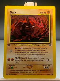 Pokemon TCG Onix Neo Genesis 69 Regular 1st Edition Common - Image 1