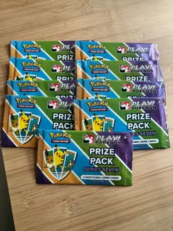 9x - Play! Pokemon Prize Pack Series 7 *SEALED* Promo Packs - Image 1