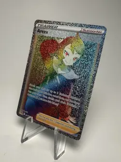 *FOIL ROLLER ERROR* Pokemon Arezu Full Art Secret Rare #204/196 Lost Origin - Image 2